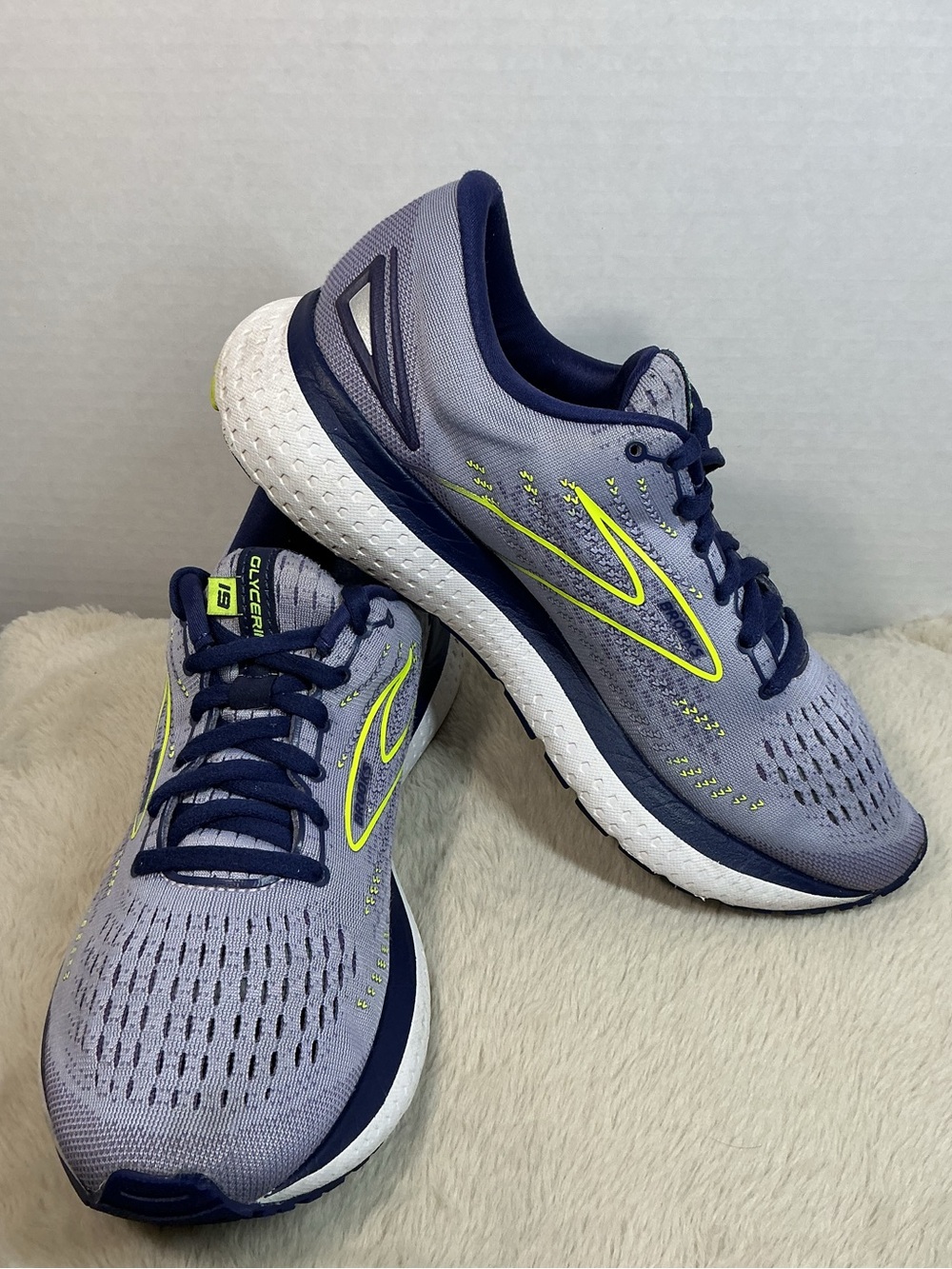 Brooks Glycerin 19 Women’s Running Shoes Size 9 Medium B Blue Gray Purple - Picture 9 of 16